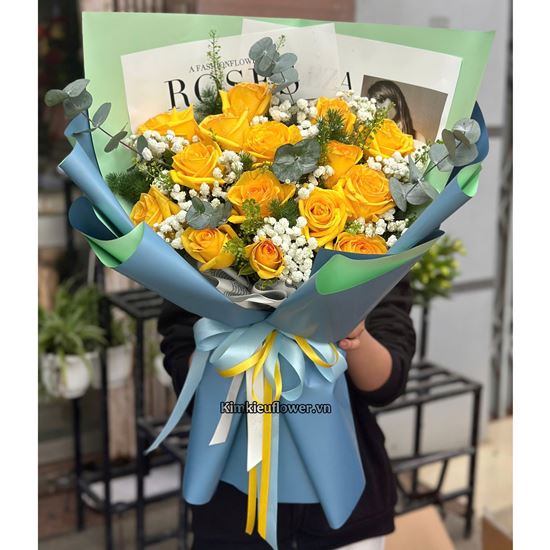 Bó hoa hồng vàng - HB930