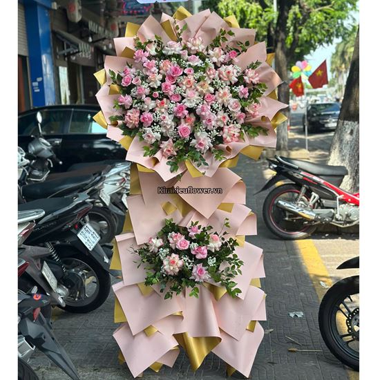 Kệ chúc mừng tone hồng - KH415